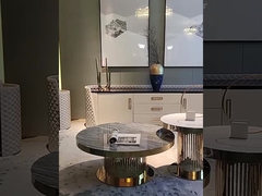 Sertifikalı 304 Paslanmaz Çelik Modern Lüks Yuvarlak Sehpa Sehpa Özel