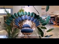 Tavuskuşu Tasarımı Tekli Koltuk Sandalye Klasik Çağdaş Hafif Lüks Tekli Koltuk