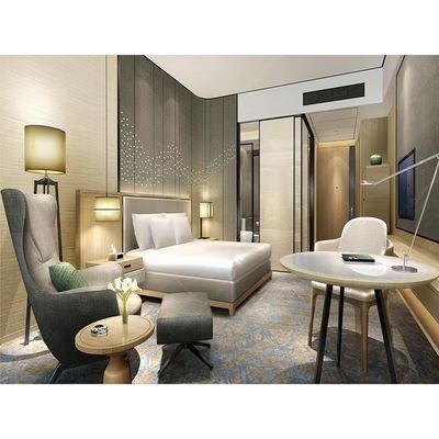 satın al Star Luxury Hotel Mobilya Döşeme Ahşap Otel Yatak Odası Yatak ODM OEM online manufacture
