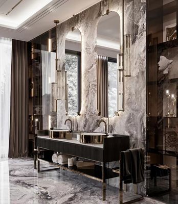 satın al Rock Plate Lüks Otel Mobilyaları Seramik Dikişsiz Entegre Banyo Havzası Dolabı online manufacture