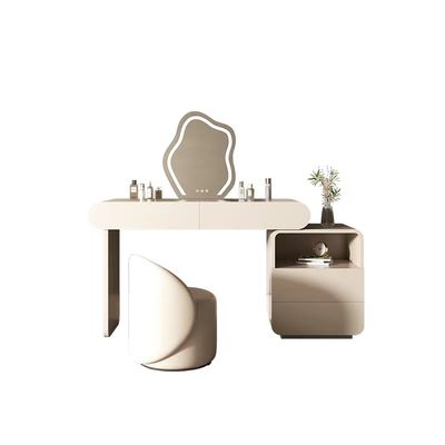 satın al Yaratıcı Kayısı Otel Çekmeceli Masif Ahşap Giyinme Masası Seti online manufacture