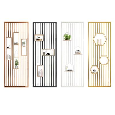 satın al Modern Paslanmaz Çelik Ekran Bölme Metal Izgara Oymalı Katlanır Oda Bölücü online manufacture