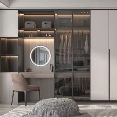 satın al Hepsi Bir Arada Şifonyerli Modern Ceviz Otel Odası Gardırop online manufacture