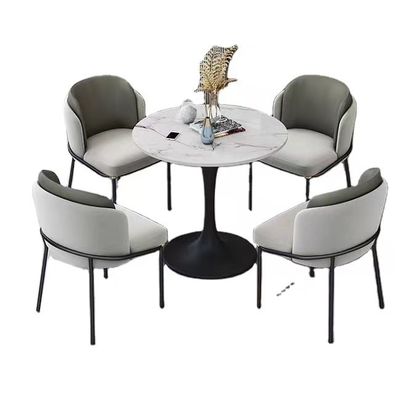 satın al İtalyan Rock Plate Demir Sanat Yuvarlak Otel Sehpa Takımı online manufacture