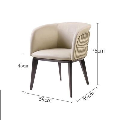 satın al Modern Otel Restoran Mobilyaları Hakiki Deri Metal Yemek Sandalyesi online manufacture