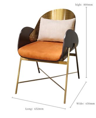 İyi fiyat Ofis Binası İçin Yaratıcı Özel Paslanmaz Çelik Yemek Sandalyesi çevrimiçi