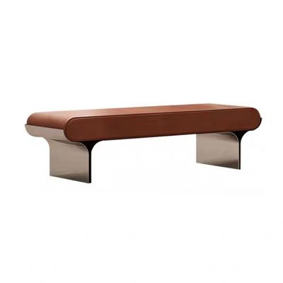 satın al Moda oturma odası Kanepe Paslanmaz çelik otel odası Yatak odası Bench Mat Finish online manufacture