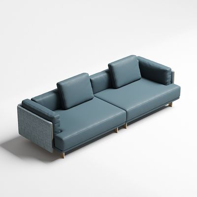 satın al Modern Lüks Otel Resepsiyon Kanepe Katı Ahşap Çerçeve Tartışma Kanepe online manufacture