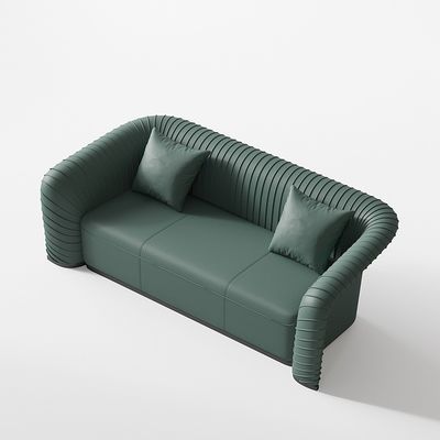 satın al HD Sponge Hotel Lobisi Mobilyaları Yeşil Deriyle Lüks Kanepe Setleri online manufacture