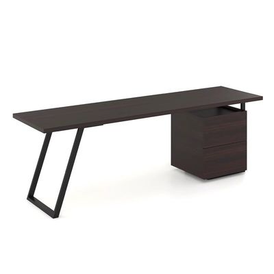 İyi fiyat Büyük 2 metrelik patron yöneticisi masası yüksek sırtlı döner sandalye seti ile çevrimiçi