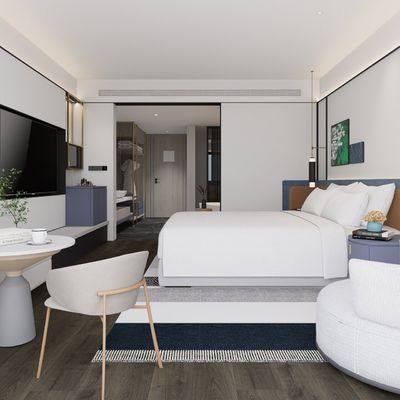 satın al Özel Ceviz Ahşap Finish Otel Yatak Oda Mobilyaları Kral Misafir Odası Layout Tam Set online manufacture