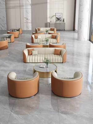 satın al Modern Otel Lobisi Mobilya Bölümlü Kanepe ve Masa Setleri Resepsiyon ve müzakere alanı için online manufacture