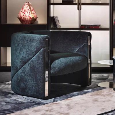 satın al İtalyan Hafif Lüks Koltuk Premium Eğlence Hissesi Kumaş Tek Kanepe Sandalye online manufacture