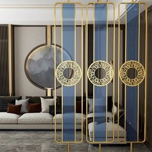 satın al Otel Dekorasyonu Modern Minimalist İç Dekorasyon Paslanmaz Çelik Ekran online manufacture