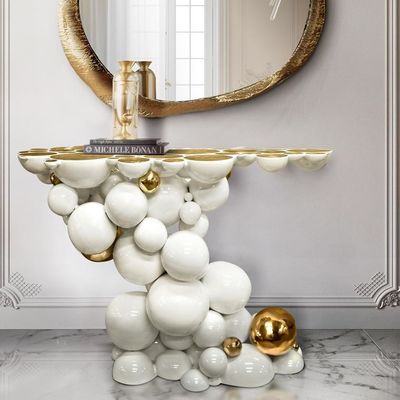 satın al Dayanıklı metal tabanlı Star Hotel Art Bubble Tarzı Giriş Masası online manufacture