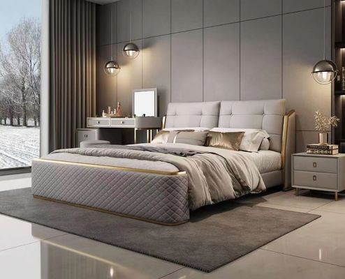 Lüks Otel Yatak Odası Takımı Özel Otel Odası King Size Yatak