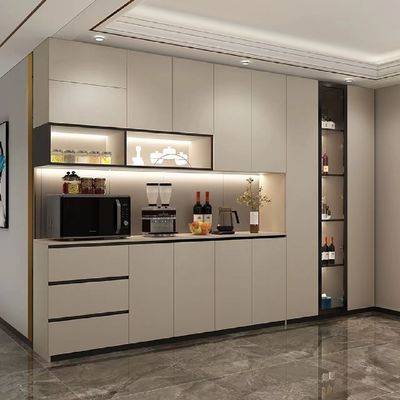 Modern Lüks Şarap Dolabı Yemek Yan Dolabı Otel Restoran Dolabı
