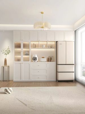 Otel Restoranı Lüks Büfe Dolapları Entegre Duvara Gömülü Buzdolabı Dolabı