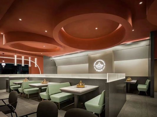 Deri Modern Restoran Kabini Oturma Kanepesi ODM OEM Modern Banket Oturma