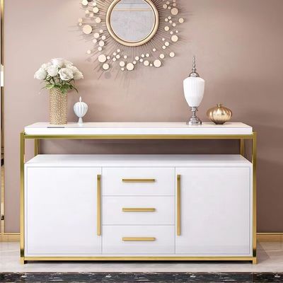 Modern Mermer Büfe Dolabı Paslanmaz Çelik Boya Özelleştirme