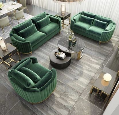 Lobby Koltuk Takımı Kombinasyonu Modern Kadife Koltuk