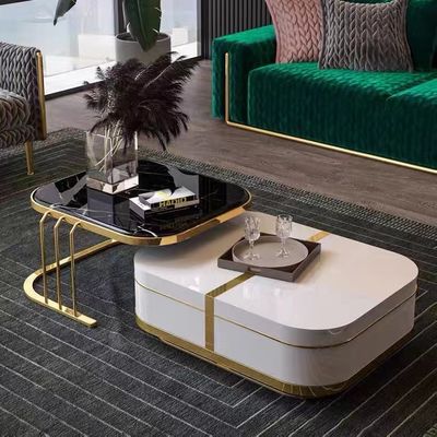 Gizli Depolama ile Otel Özel Modern Mermer Lüks Sehpa