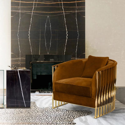 4 Yıldızlı Lüks Otel Mobilyaları Tek Metal Çerçeve Otel Boş Sandalye