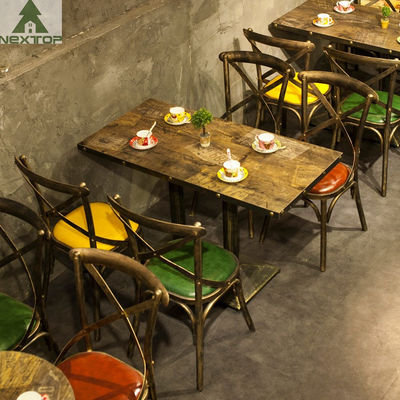 Büyük Retro Metal Cafe Restaurant Sandalye Koltuk Takımı Ekonomik Endüstriyel Otel Bar Dükkanı