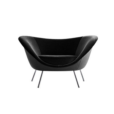 Minimalist Modern Otel Lobi Mobilyaları Tek Kadife Şezlong