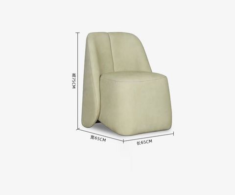 Minimalist 5 Yıldızlı Otel Lobi Mobilyaları Kadife Tek Tembel Koltuk Sandalye