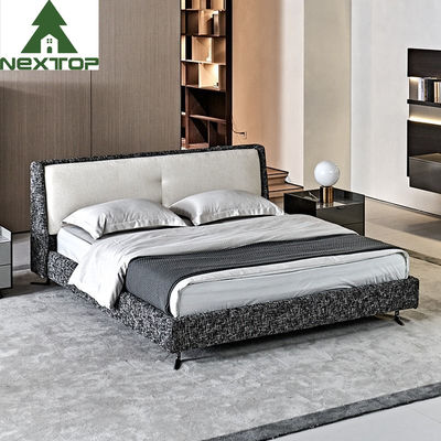 Villa Upscale yatak odası ev modern basit kumaş döşenmiş yatak