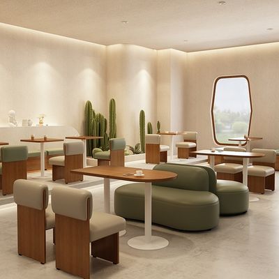 Yüksek kaliteli Besopke Eğlence Kanepe Kahve Masası Ücretsiz Kombine Set Yeşil Beige Renk