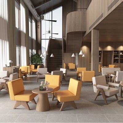 Beş Yıldızlı Otel Lobisi Mobilya müzakere Divan Masa ve Sandalye Seti