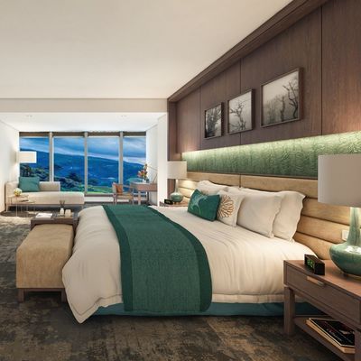Yüksek Standart Otel Yatak Oda Mobilyaları Otel Başkanlık Süiti Tam Seti