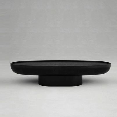Siyah Cam Elyafı Oval Kahve Masası Yaratıcı Premium Duygu Şekilli Yüksek Dayanıklılık
