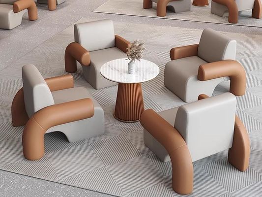 Beş yıldızlı otel lobisi mobilya müzakere kanepe masa ve sandalye kombinasyonu