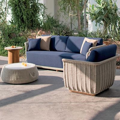 Lüks beş yıldızlı otel açık hava rattan kanepe kombinasyonu
