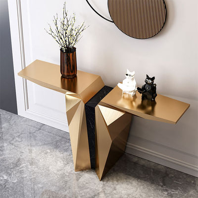 Stainless steel entrance table for five-star hotels in modern minimalist style